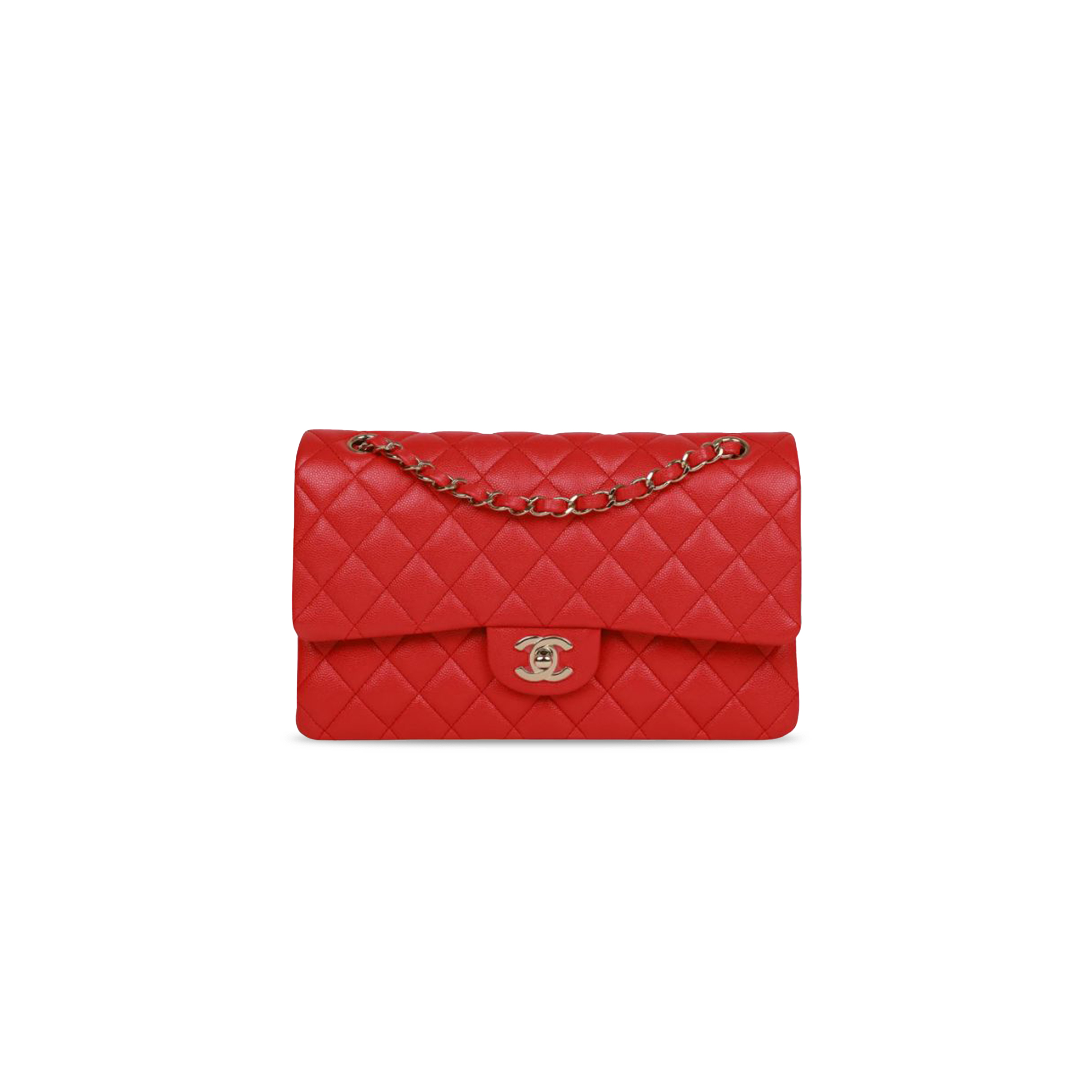 CHANEL CAVIAR QUILTED MEDIUM DOUBLE FLAP 1200354 (25*15*7cm)